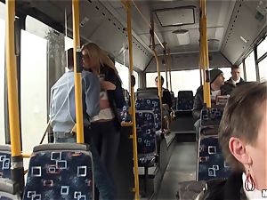 Lindsey Olsen porks her dude on a public bus